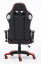 Herná stolička CARPI — ekokoža, čierna / červená, s bluetooth reproduktory, nosnosť 150 kg