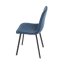 Elegantná jedálenská stolička NOX – modrý zamat, čierny kov Autronic