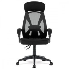 Kancelářská ergonomická židle FOREX – látka, síť, černá Autronic