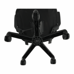 Dětská otočná židle na kolečkách ADRA – plast, šedá/černá Kondela