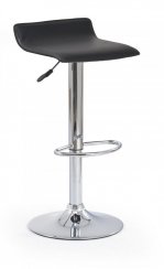 Barová židle BOLIVAR – PVC, černá