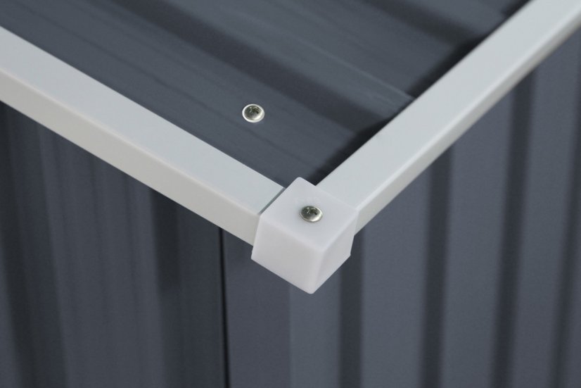 Zahradní domek ARCHERA –⁠ kov, šedá, 213x195x127 cm