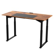 Elektricky výškově nastavitelný stůl UPLIFT — 160 cm, hnědá / černá Lama Plus