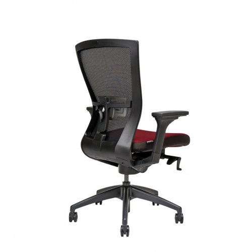 Kancelářská židle na kolečkách Office More MERENS BP – s područkami a bez opěrky hlavy - Čalounění Merens: Modrá BI 204