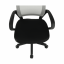 Dětská otočná židle na kolečkách ADRA – plast, šedá/černá