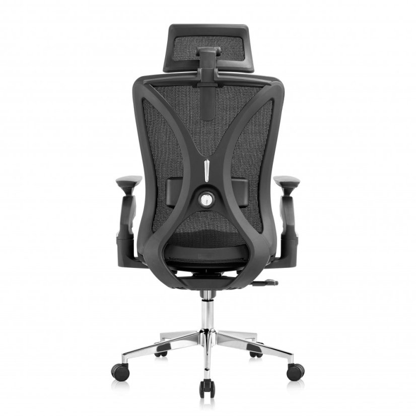 Kancelářská ergonomická židle VERTE X — černá, nosnost 150 kg