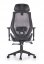 Kancelářská ergonomická židle HASEL — ekokůže/síť, černá