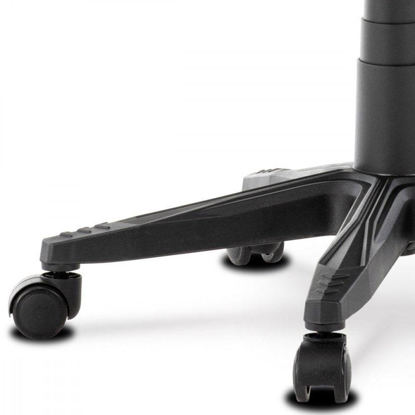 Herné kreslo LANCER — látka, ekokoža, čierna / biela