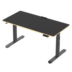 Elektricky výškově stavitelný stůl pro děti PULSAR — 120 cm, černá