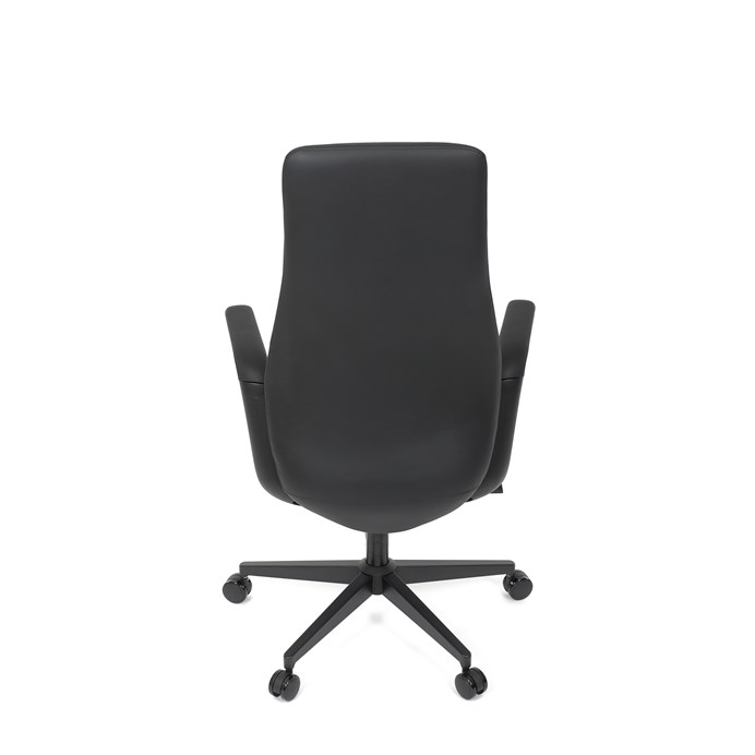 Kancelárska stolička ORBIT – čierna eko-koža s hojdacím mechanizmom Autronic