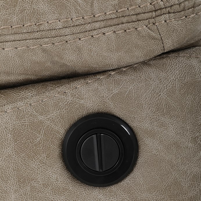 TV křeslo CHRISTOF s elektrickým polohováním — látka vintage, lanýžová Autronic