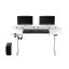ULTRADESK HIGHLANDER XXL Bílý pracovní stůl s elektrickým nastavením