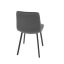 Elegantná jedálenská stolička NOX – sivý zamat, čierny kov Autronic