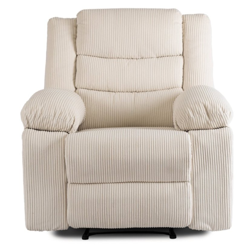 Moderné kreslo ARTURO v béžovom manšestri pre maximálny komfort