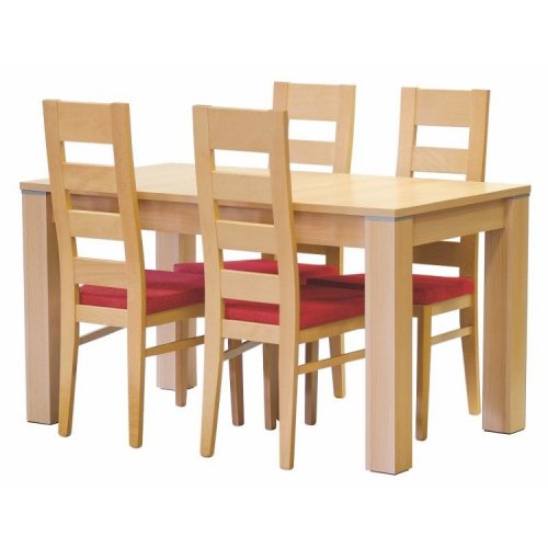 Dřevěná jídelní židle s čalouněným sedákem Stima FALCO – bez područek