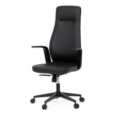 Kancelárska stolička ORBIT – čierna eko-koža s hojdacím mechanizmom Autronic