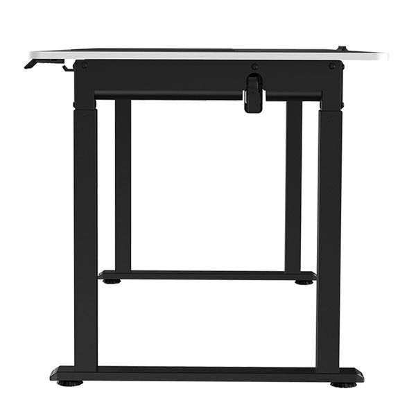 Elektricky výškově nastavitelný stůl UPLIFT — 160 cm, bílá / černá