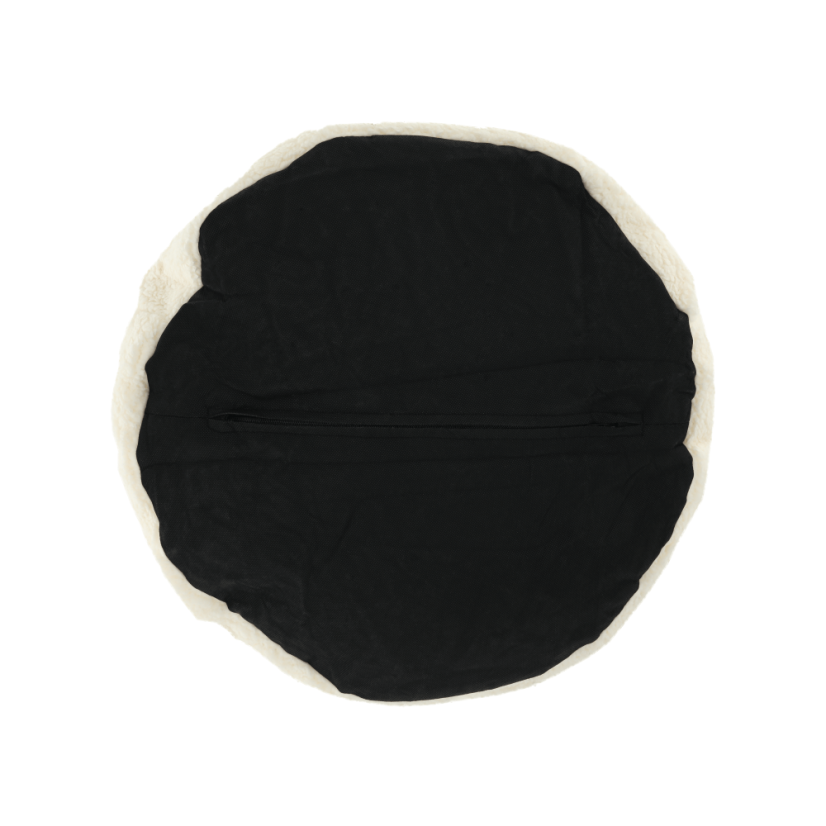 Detský sedací vak BABY s ovečkou — 55×50, biela/smotanová