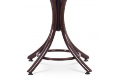 Drevený stojanový vešiak GIOR — tmavohnedá