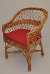 Zahradní křeslo OBIRA — vrba, přírodní / více barev