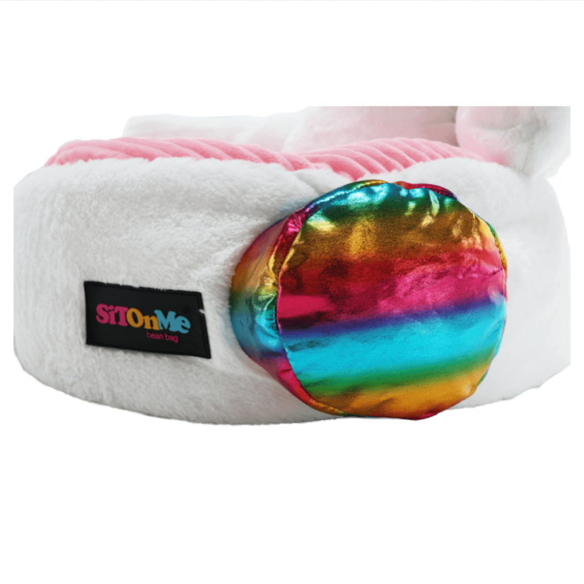 Sedací vak BUFEL - 50x45, látka, biela