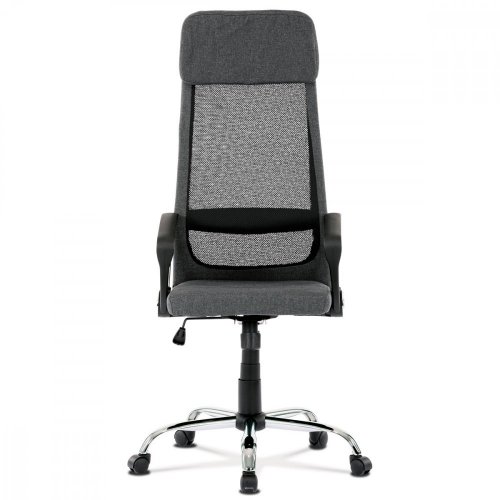 Kancelářská židle DERM – látka, šedá/černá