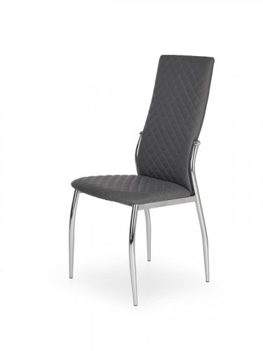 Jídelní židle RAINER – ocel, ekokůže, více barev - Čalounění RAINER: Bílá