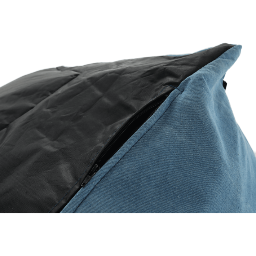 Sedací vak KOZANIŤ — 70×70, modrá látka