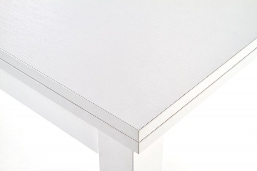 Jídelní rozkládací stůl GRACJAN - 80x80+80, MDF, bílá Halmar