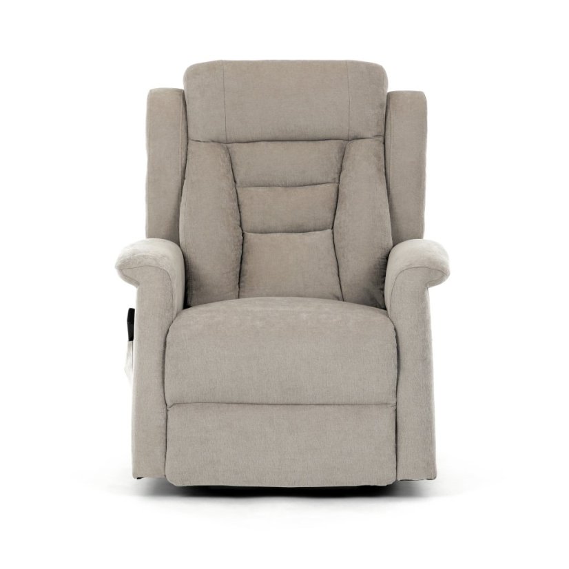 Relaxační křeslo ELECTRO s lanýžovým čalouněním a 2 motory Autronic