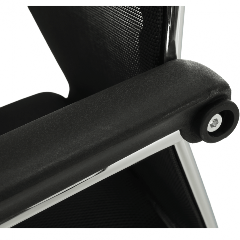 Konferenčná stolička ESIN - sieť/látka, viacfarebná - Farbové varianty ESIN: Hneda/čierna