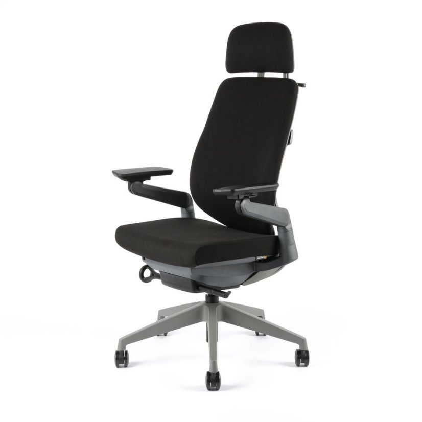 Kancelárska ergonomická stolička KARME — viac farieb, s podhlavníkom a podrúčkami