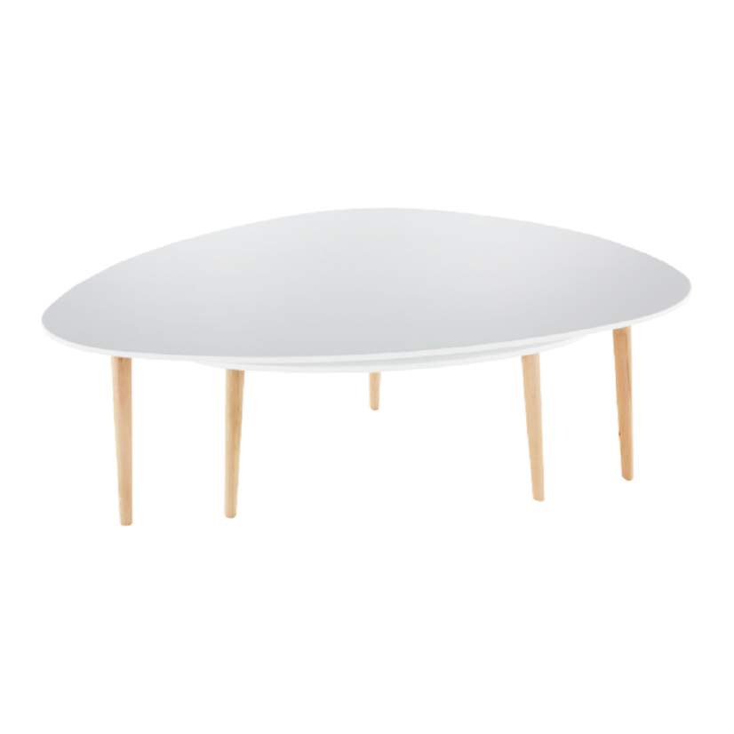 Set konferenčných stolíkov FOLKO — biela / buk