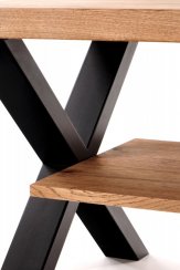 Konferenční stolek XAVIER — světlý dub / černá