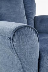 Polohovacia TV kreslo ušiak BARD — masív, látka, viac farieb