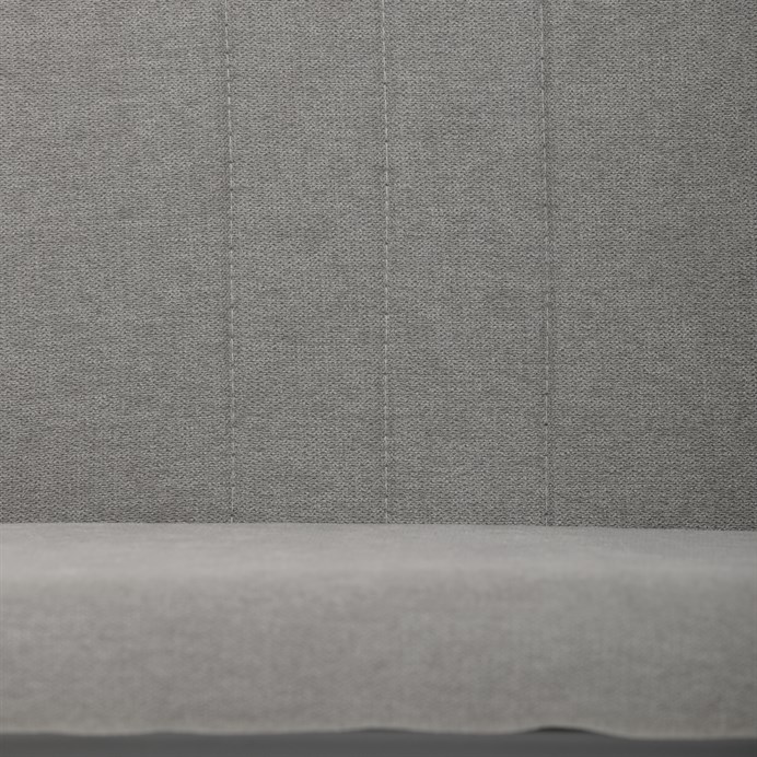 Jedálenská stolička LENA s sivým poťahom a šedými kovovými nohami