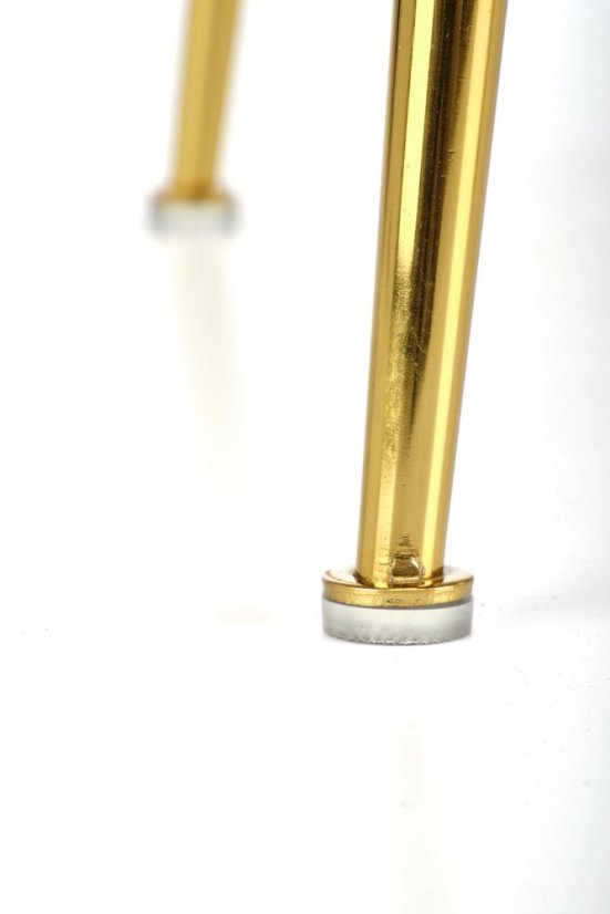 Barová stolička KARO — kov, látka, krémová