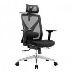 Kancelářská ergonomická židle ERGO LUX — černá, nosnost 150 kg