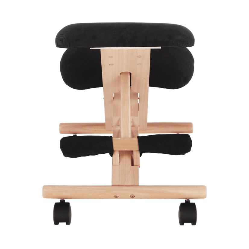 Ergonomická kľakačka GROCO – Čierna/Látka Buk - Farba: Čierna