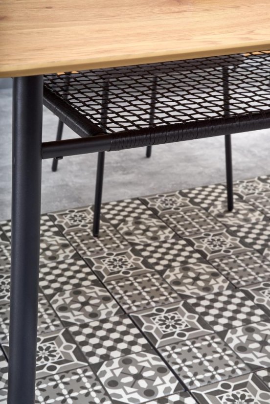 Jídelní stůl JACKSON — 160x90x77 cm, dekor zlatý dub Halmar