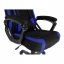 Herná stolička A-RACER Q11 –⁠ látka, čierna/modrá