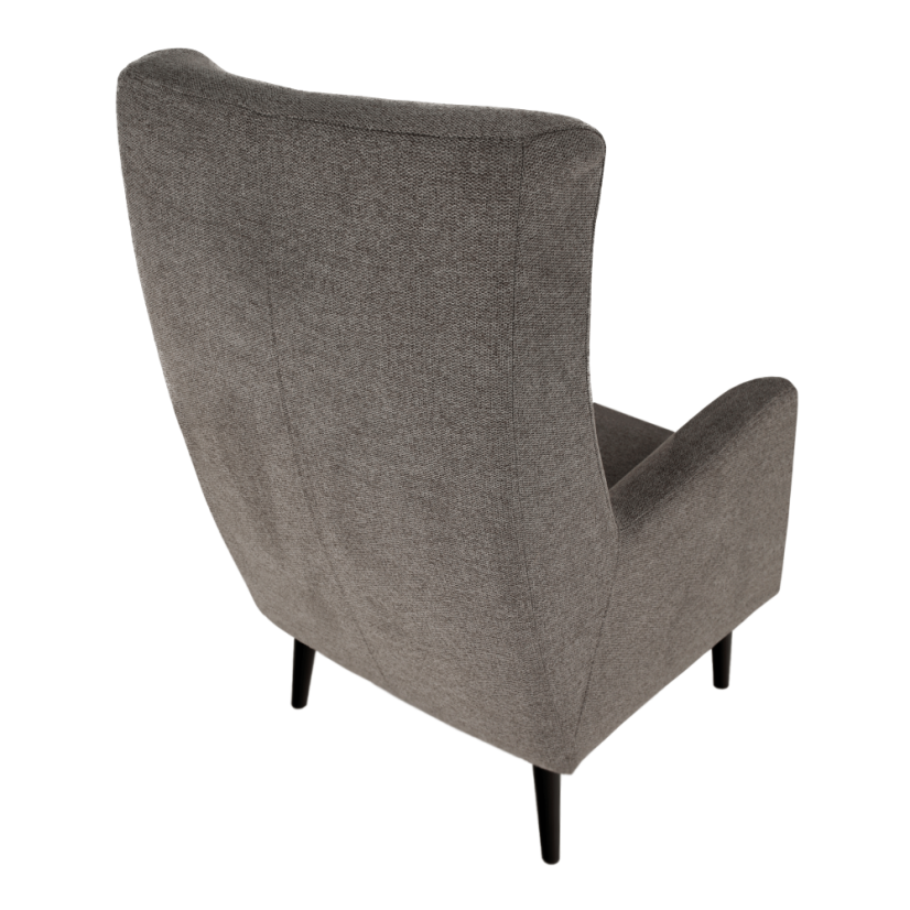 Křeslo ušák SAMY — masiv, látka, více barev