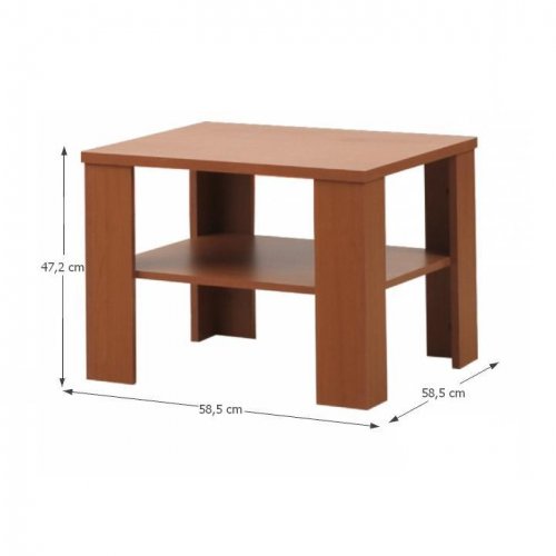 Konferenční stůl INTERSYS malý — 58,5x58,5x47,2 cm, více barev - Barva dřeva INTERSYS malý: Švestka