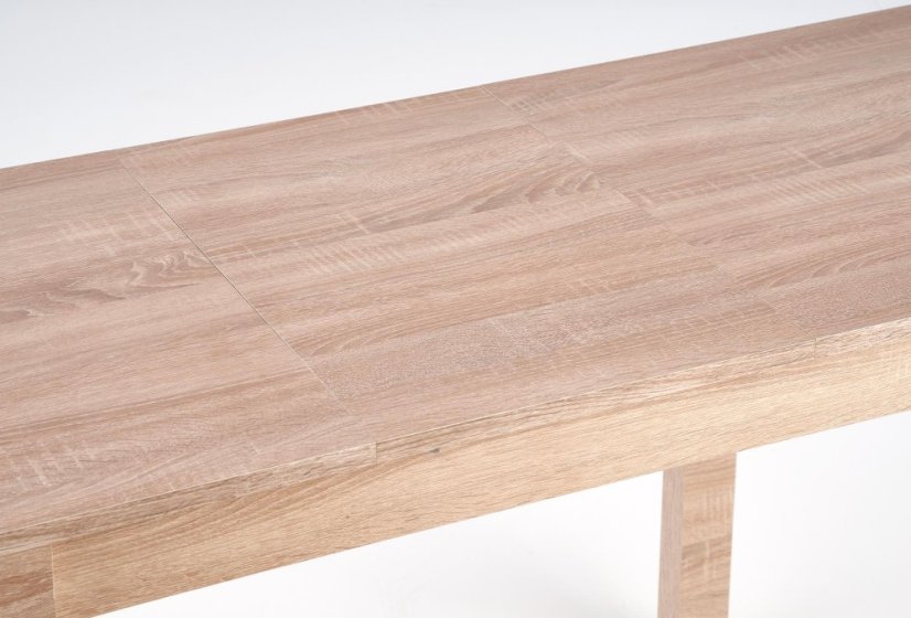 Jídelní rozkládací stůl GINO — 100x60 (+38cm), dub sonoma