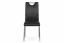 Jídelní židle CIAMIS — černá, kov, PU kůže