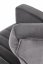 Relaxační křeslo ušák VARIO — kov, látka, šedá, nosnost 130 kg