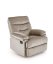 Relaxačné polohovacie kreslo DRAGER - zamatová látka, béžová