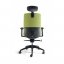 Kancelářská ergonomická židle BESTUHL J2 SP — více barev, s podhlavníkem - Čalounění J2 SP: Červená 202