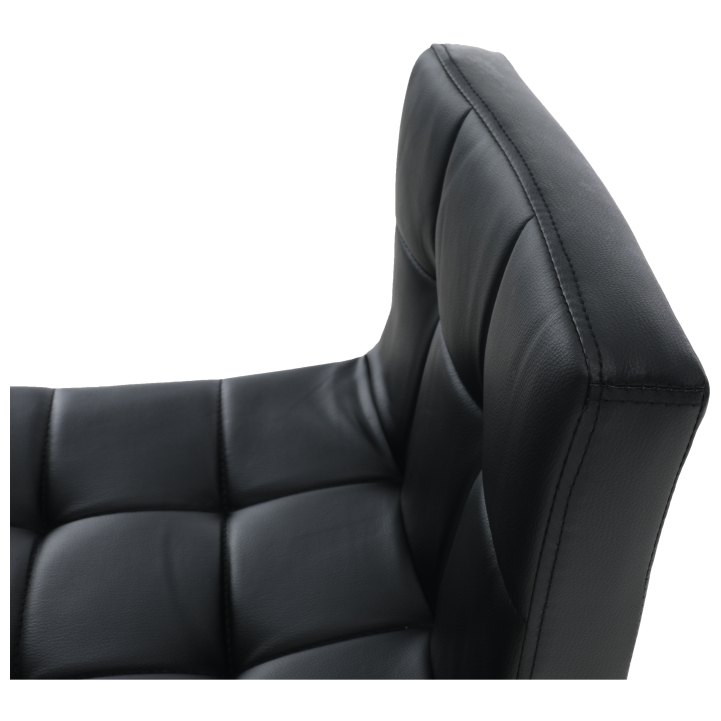 Barová židle KANDY NEW — ekokůže černá/chrom Kondela