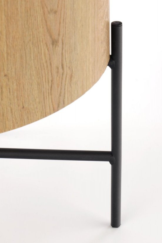 Konferenčný stôl BROOKLYN S – oceľ, dekor dub